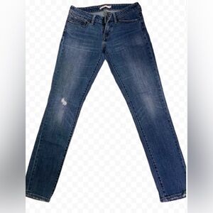 Levi’s Jeans 711 Skinny Distressed Knee Medium Wash Classic 5 Pocket Size 27